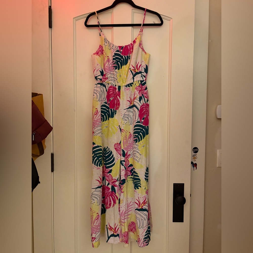 Nicole Miller Jumpsuit Vibrant Tropical Design